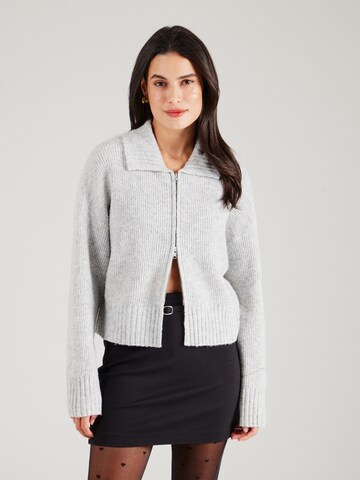 STUDIO SELECT Gebreid vest 'Nina' in Grijs: voorkant