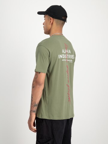 ALPHA INDUSTRIES T-Shirt in Grün