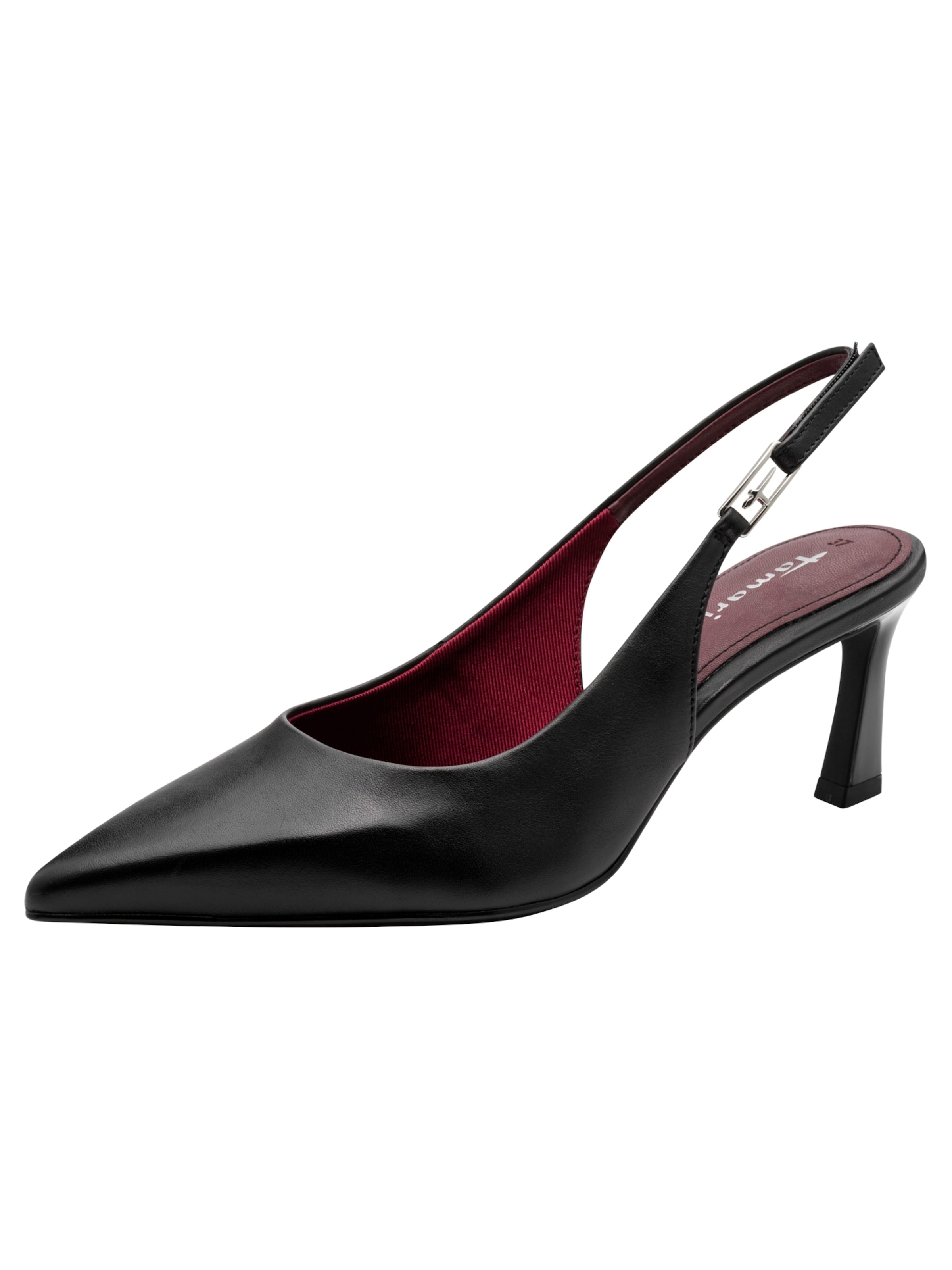 Tamaris Slingpumps in Zwart: voorkant
