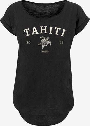 F4NT4STIC Shirt 'Tahiti' in Zwart: voorkant