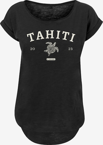 T-shirt 'Tahiti' F4NT4STIC en noir : devant