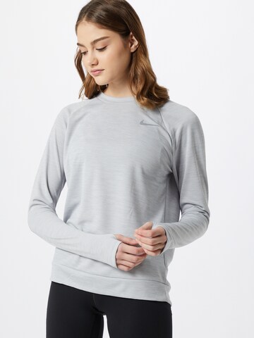 NIKE Sports sweatshirt 'Pacer' in Grey: front