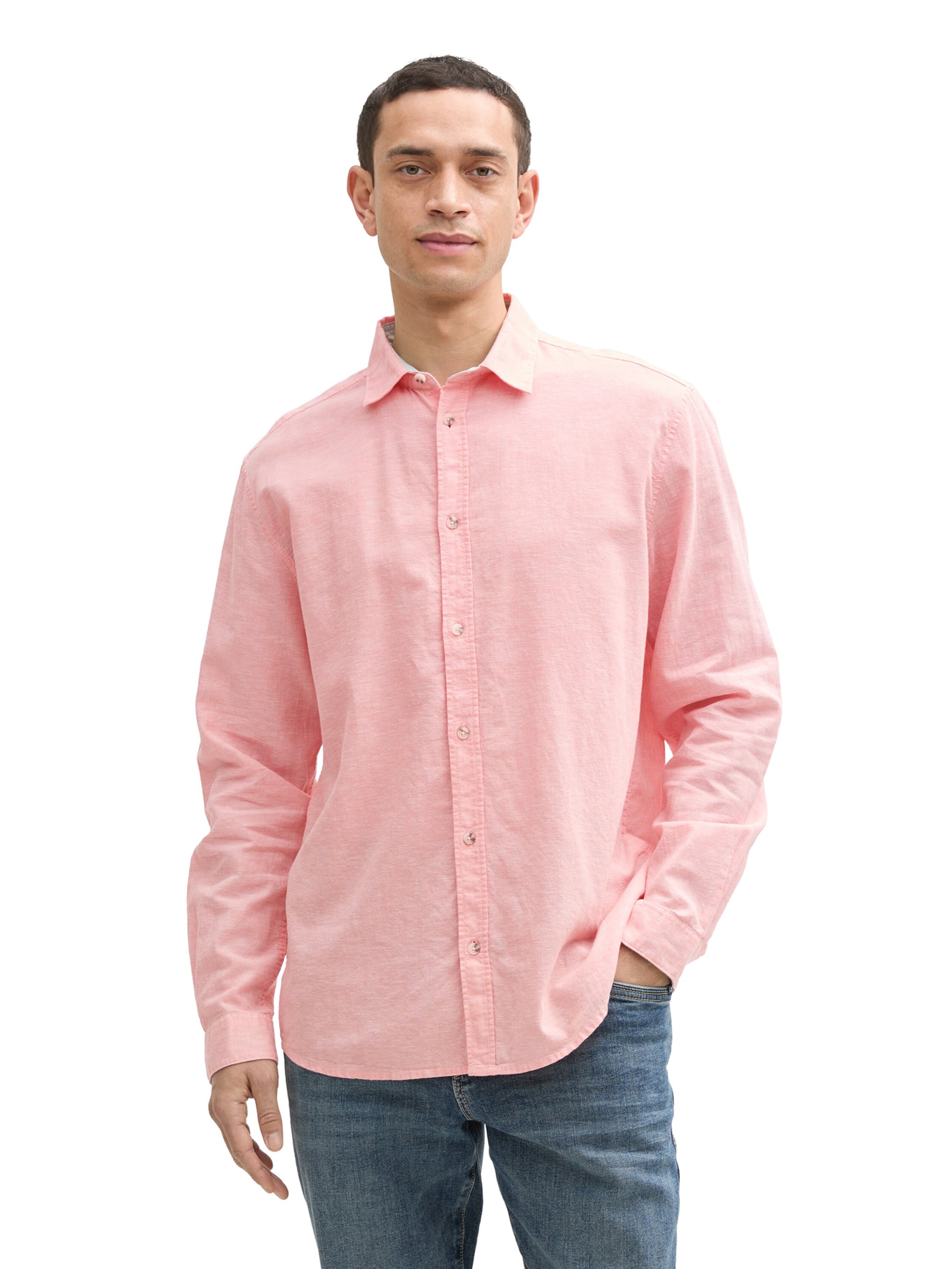 TOM TAILOR Regular Fit Skjorte i orange: forside