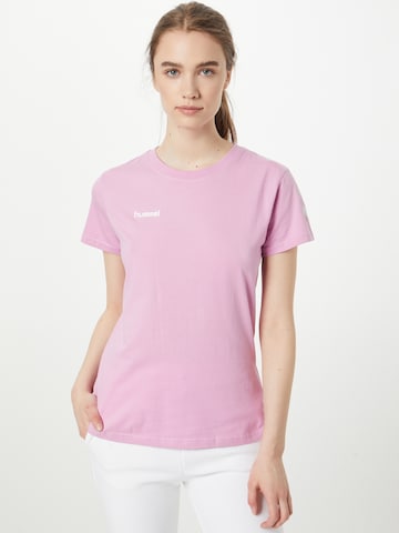 T-shirt fonctionnel Hummel en violet : devant