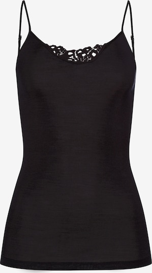 Hanro Spaghettitop ' Woolen Silk ' in schwarz, Produktansicht