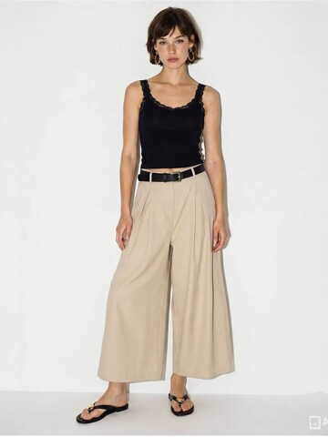 Wide leg Pantaloni di Bianco Lucci in beige