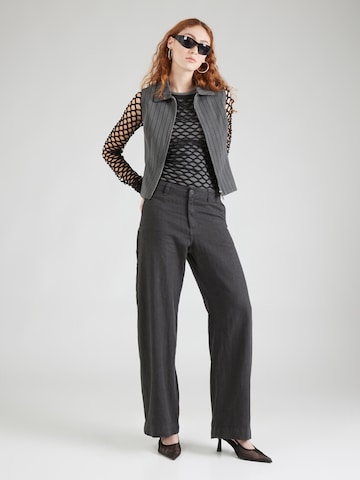 WEEKDAY Wide leg Broek 'Jamie' in Grijs