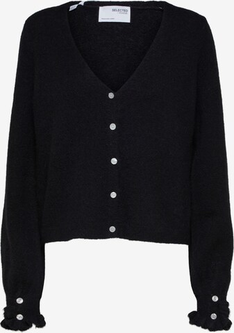 Cardigan 'Juma' Selected Femme Curve en noir : devant