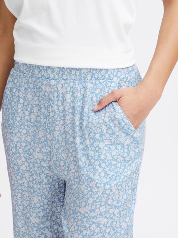 ICHI Regular Broek ' Marrakech ' in Blauw