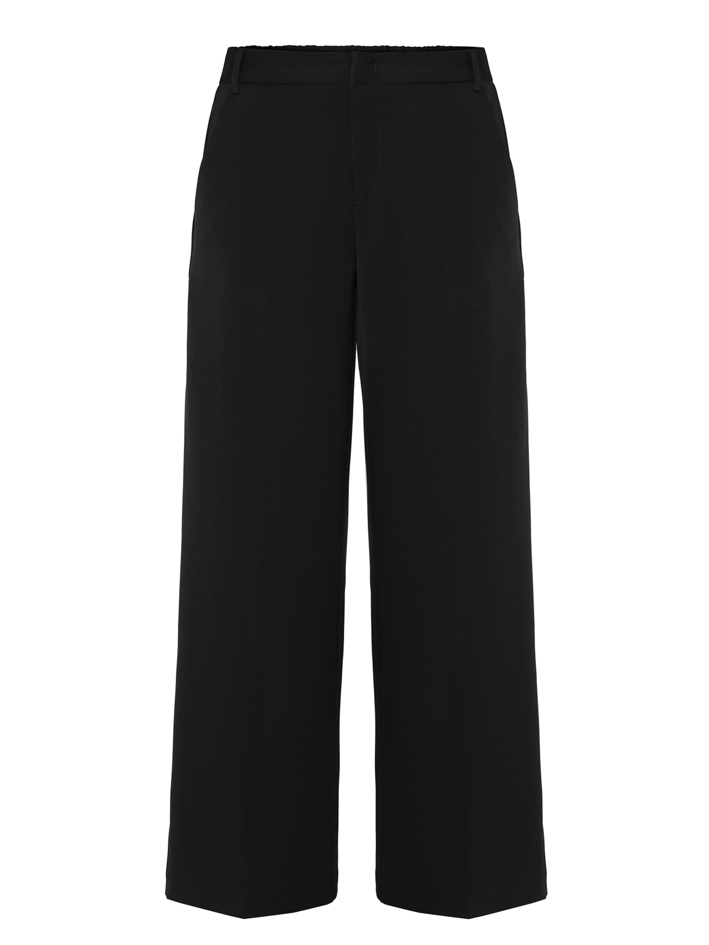 TATUUM Дънки Tapered Leg Панталон с ръб 'Luzo' в черно: отпред