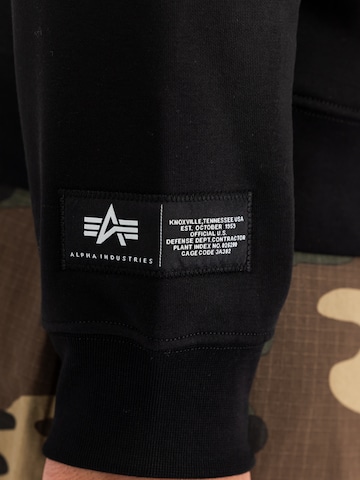 ALPHA INDUSTRIES Sweatshirt in Black
