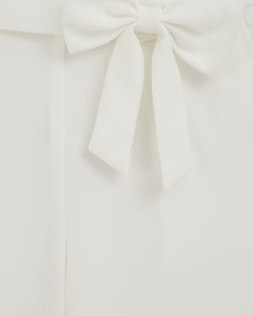 WE Fashion Normální Kalhoty – bílá