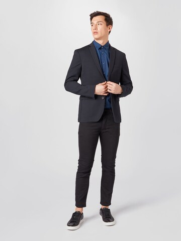 Coupe regular Veste de costume ESPRIT en bleu