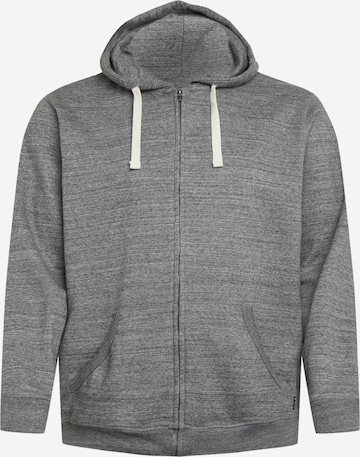 Blend Big Sweat jacket 'NORTH' in Grey: front