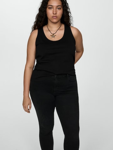 MANGO Slimfit Jeans 'NEWISA' in Schwarz