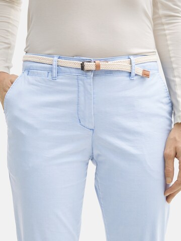 Coupe slim Pantalon chino TOM TAILOR en bleu