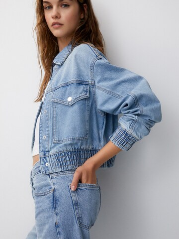 Pull&Bear Between-Season Jacket in Blue