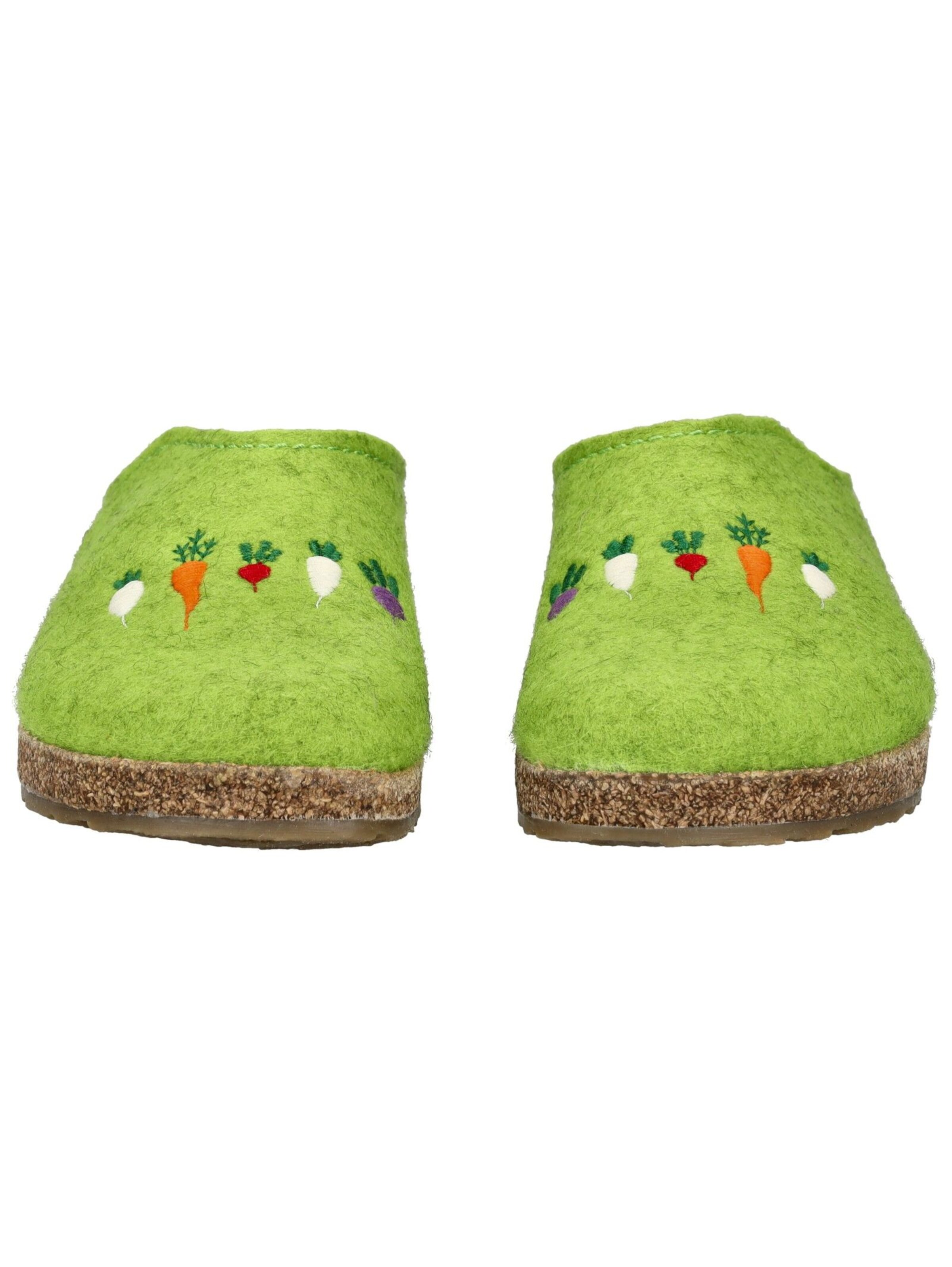HAFLINGER Slippers in Green