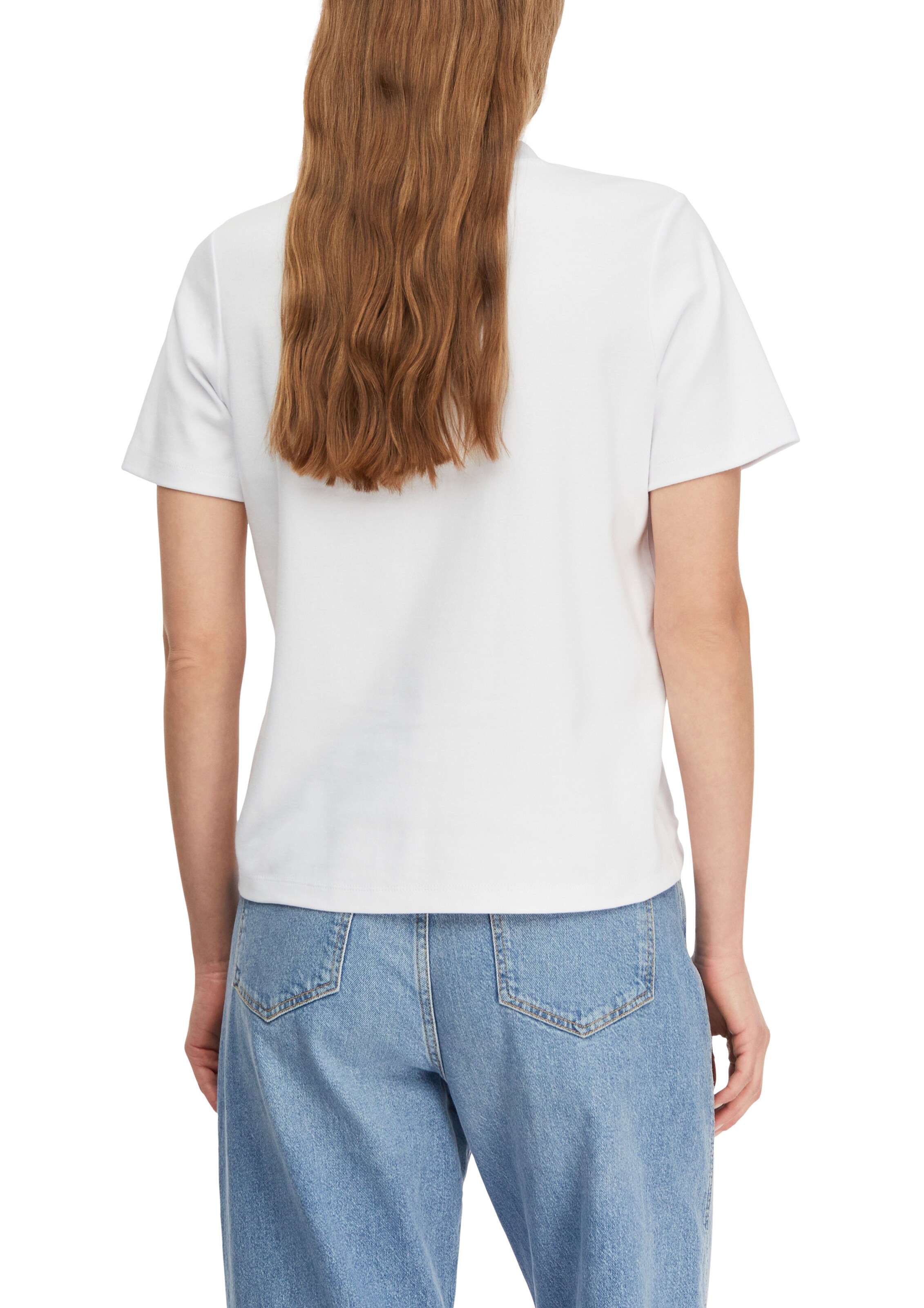 COMMA T-Shirt in Weiß