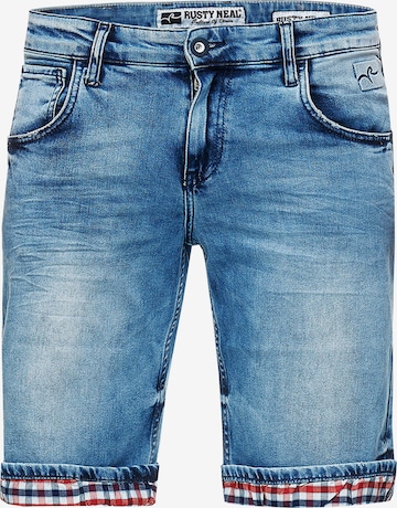 Rusty Neal Regular Jeans 'Stanley' in Blauw: voorkant