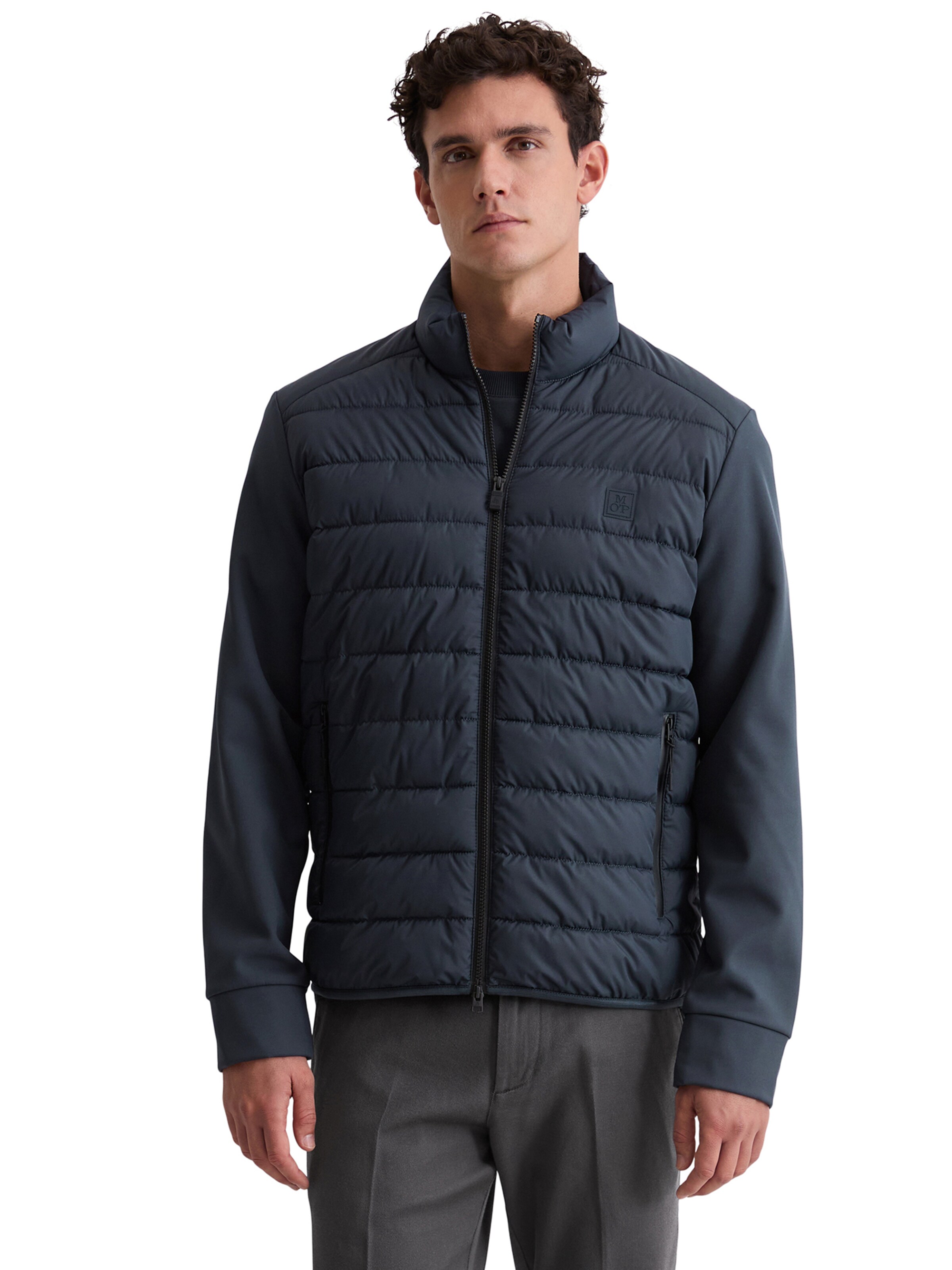 Marc O'Polo Tussenjas in Blauw: voorkant