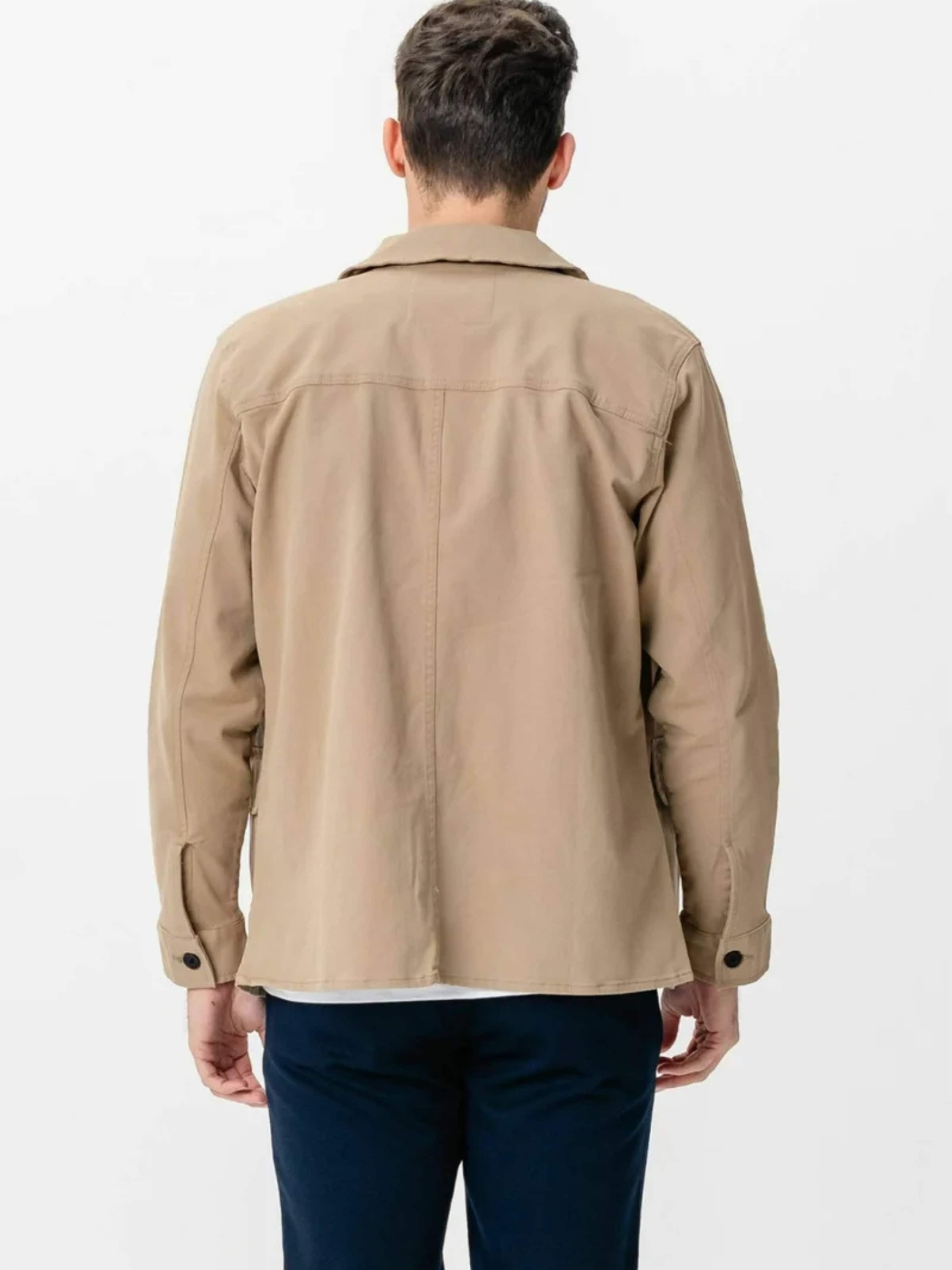 Veste mi-saison ' Twill Shirt ' TEESHOPPEN en beige