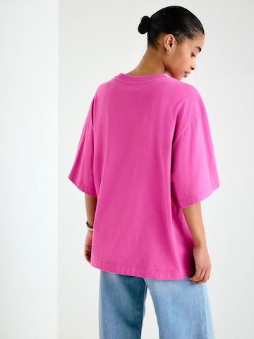 Next Тениска 'Beaded Banana' в розово