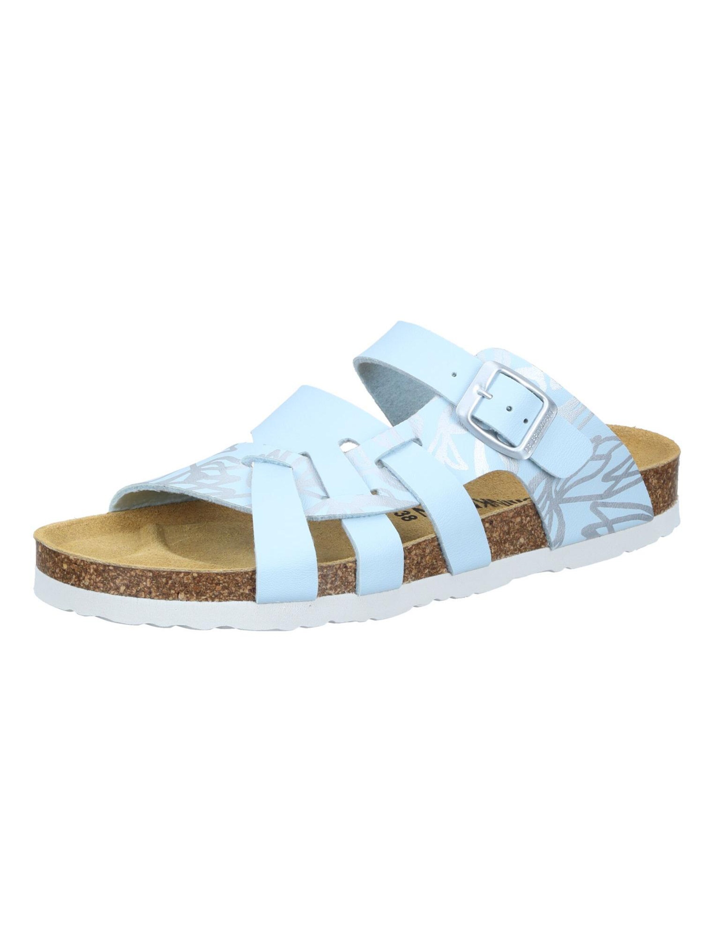 DR. BRINKMANN Mules 'OLIVA' in Blue: front