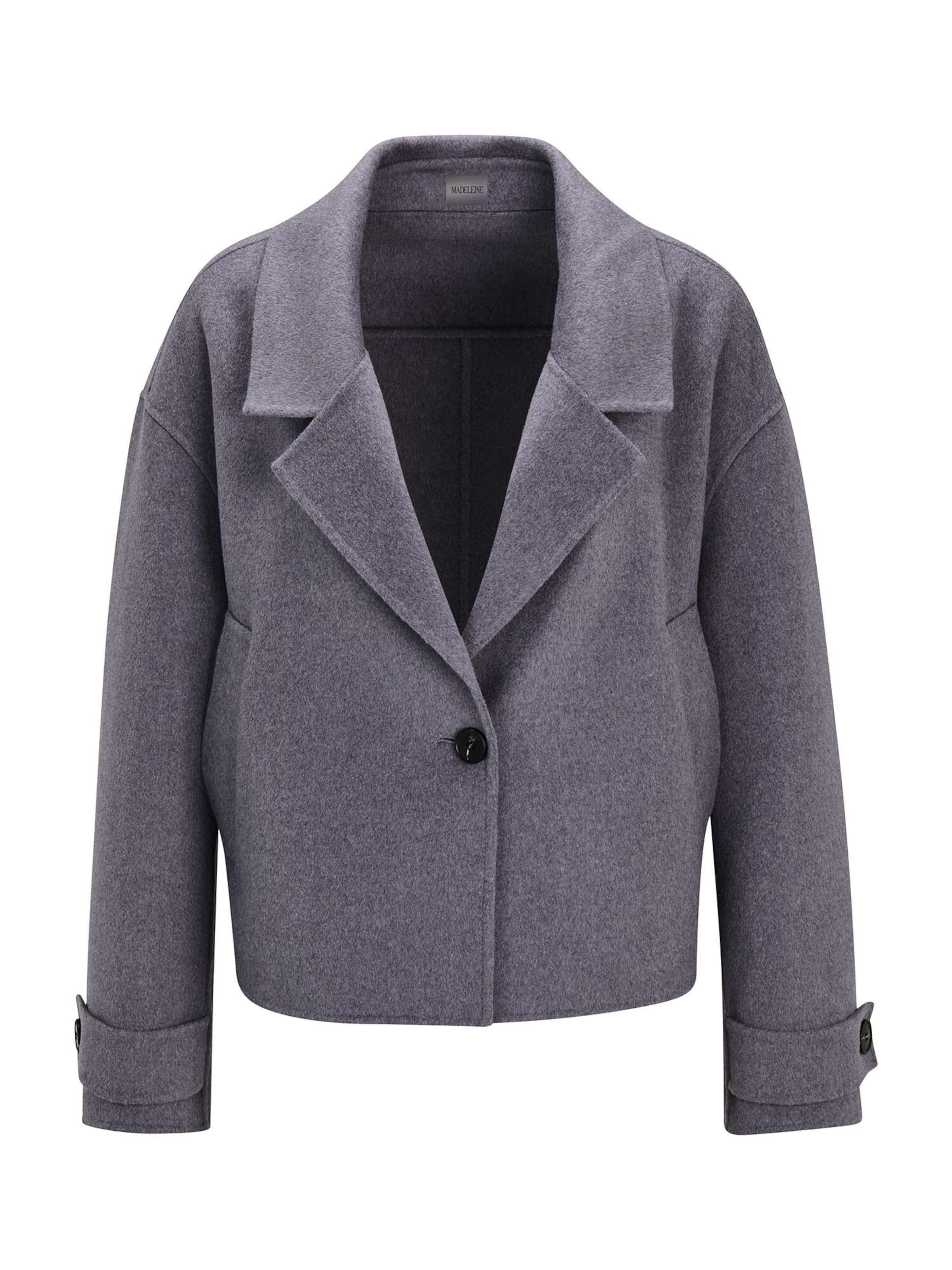 Veste mi-saison MADELEINE en violet : devant