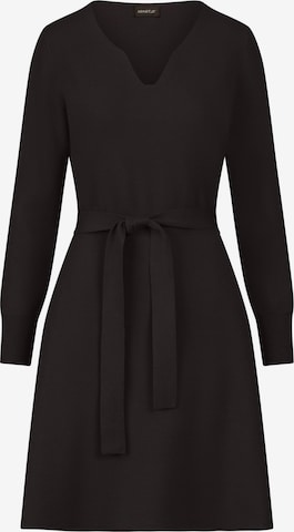 APART Knitted dress in Black: front