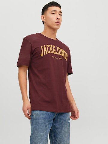 raudona JACK & JONES Marškinėliai 'Josh'