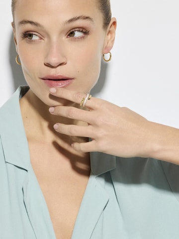 Boucles d'oreilles 'KAMI' Luxenter en blanc