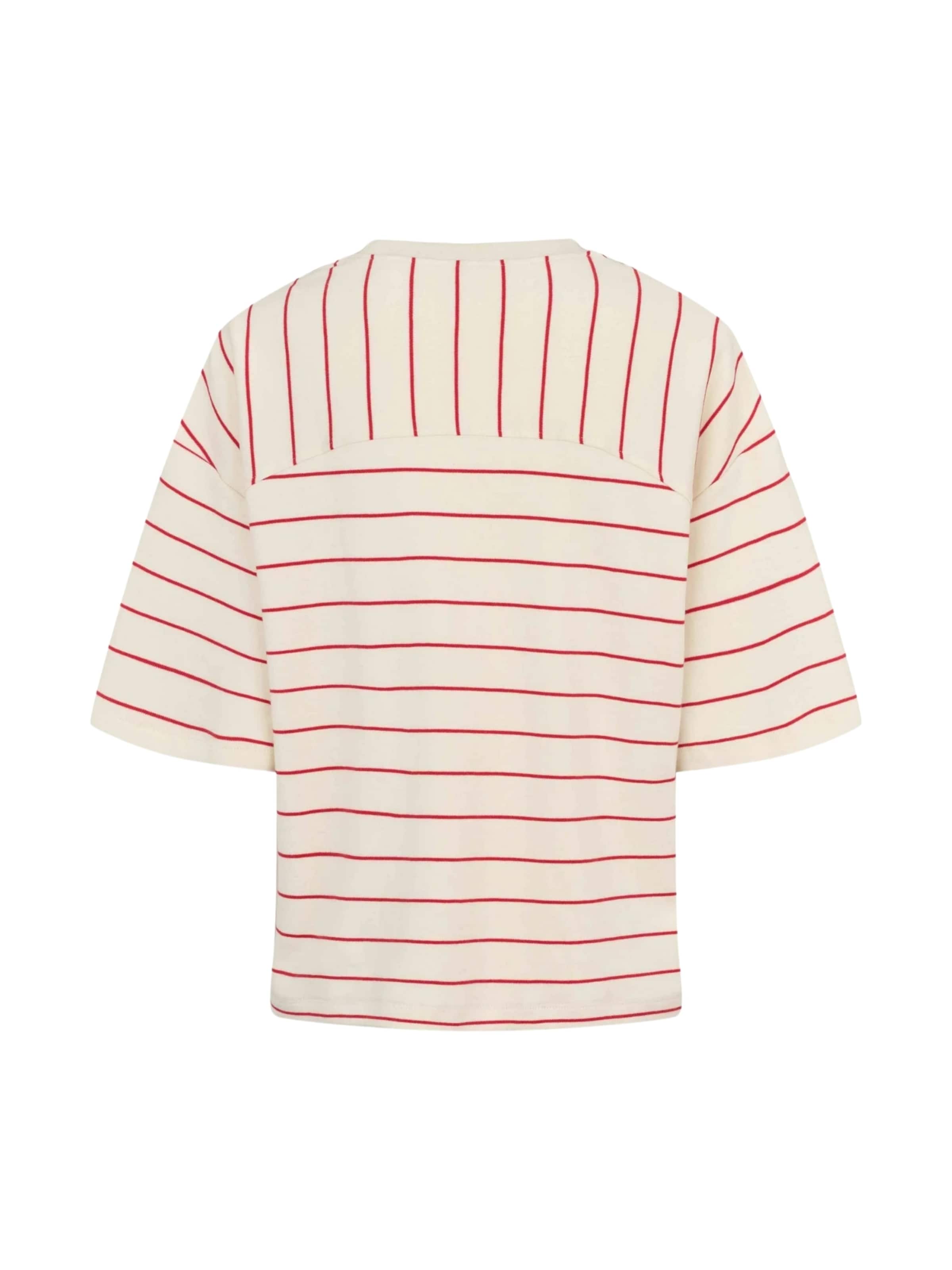 Soft Rebels Shirts 'Elora' i creme / rød, Produktvisning