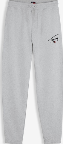 Tommy Jeans Tapered Nadrág 'SIGNATURE' - szürke: elől