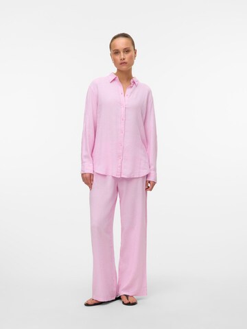 VERO MODA Wide leg Pants 'VMLinn' in Pink