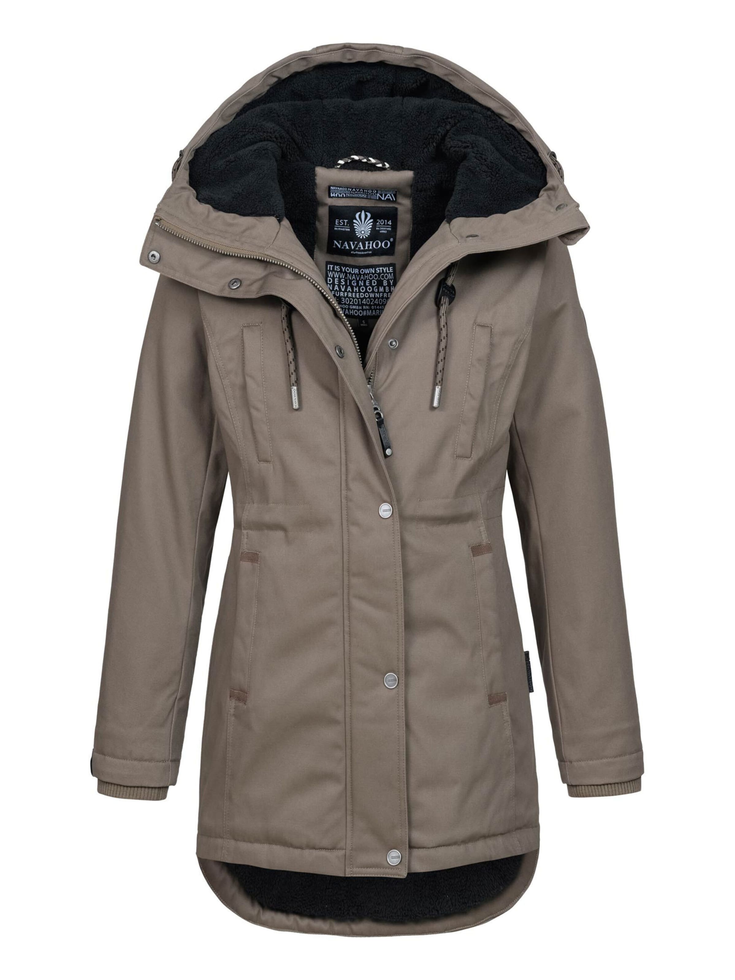 NAVAHOO Jacke 'N038' in Braun: Vorderseite