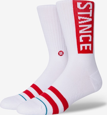 Stance - Calcetines deportivos en blanco