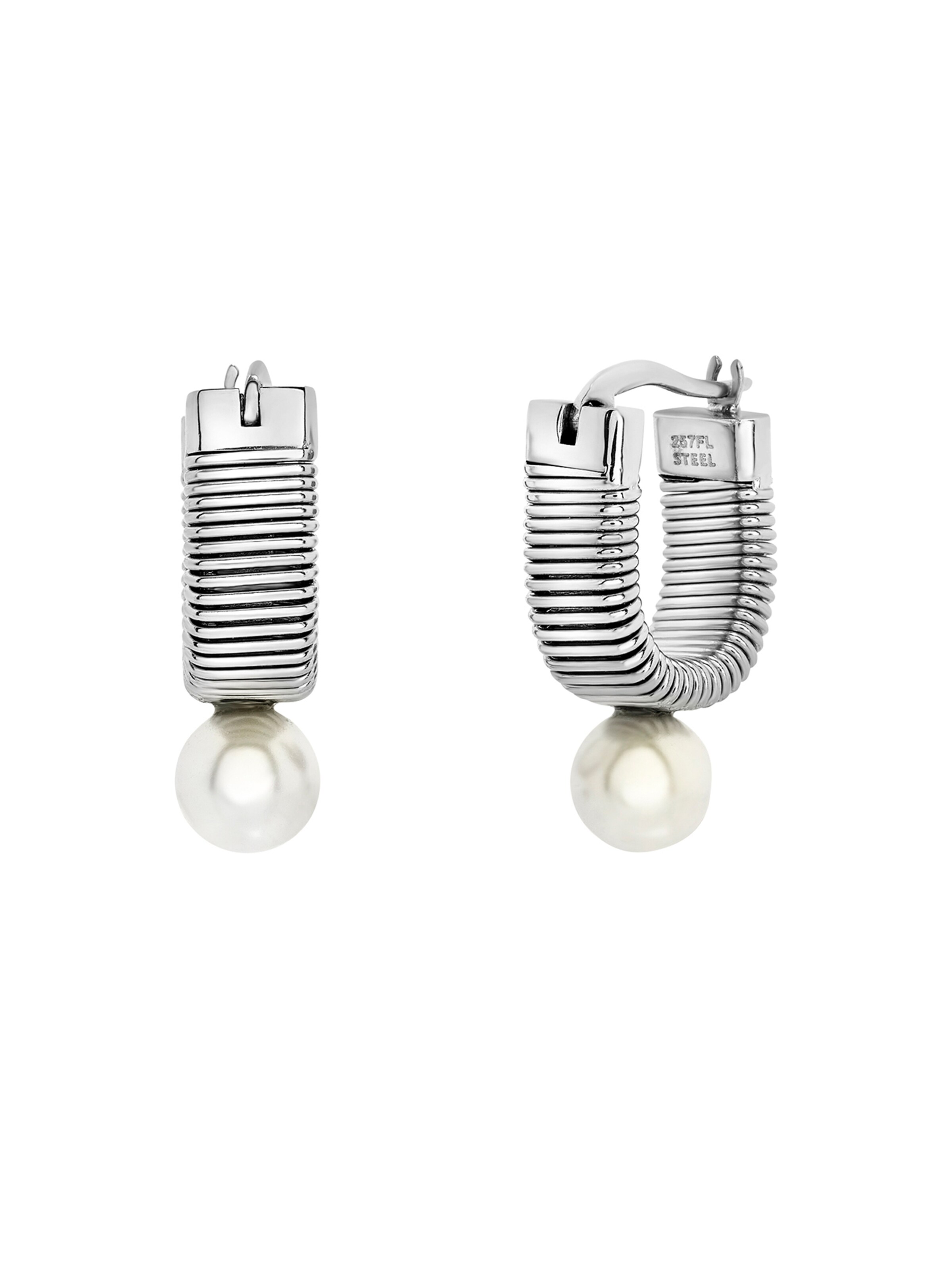 Boucles d'oreilles Breil en argent : devant