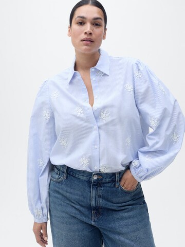 MANGO Bluse 'Paloma' in Blau: Vorderseite
