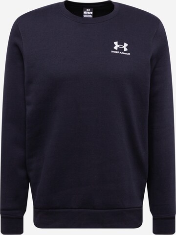 UNDER ARMOUR Athletic Sweatshirt in Black: front