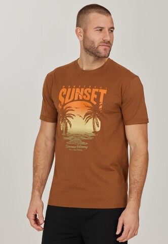 Cruz Performance Shirt 'Nicky' in Brown: front