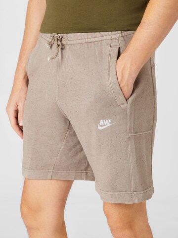 Nike Sportswearregular Hlače - siva boja