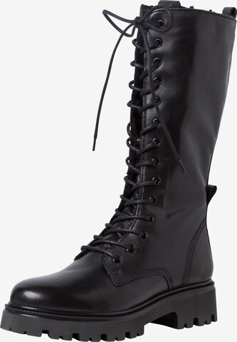 TAMARIS Lace-Up Boots in Black: front