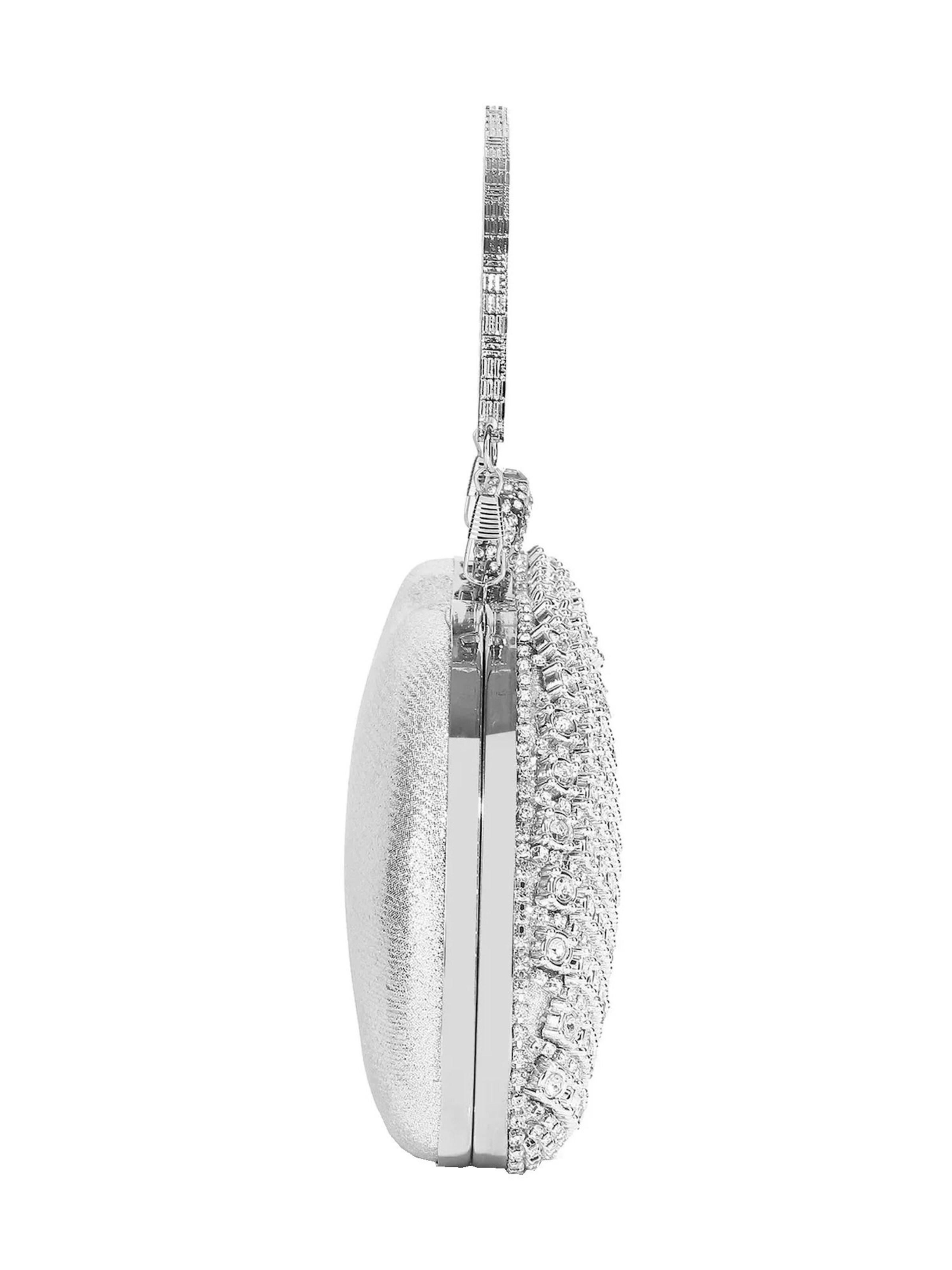 Tomshop24-7 Clutch 'Diamond' in Silver