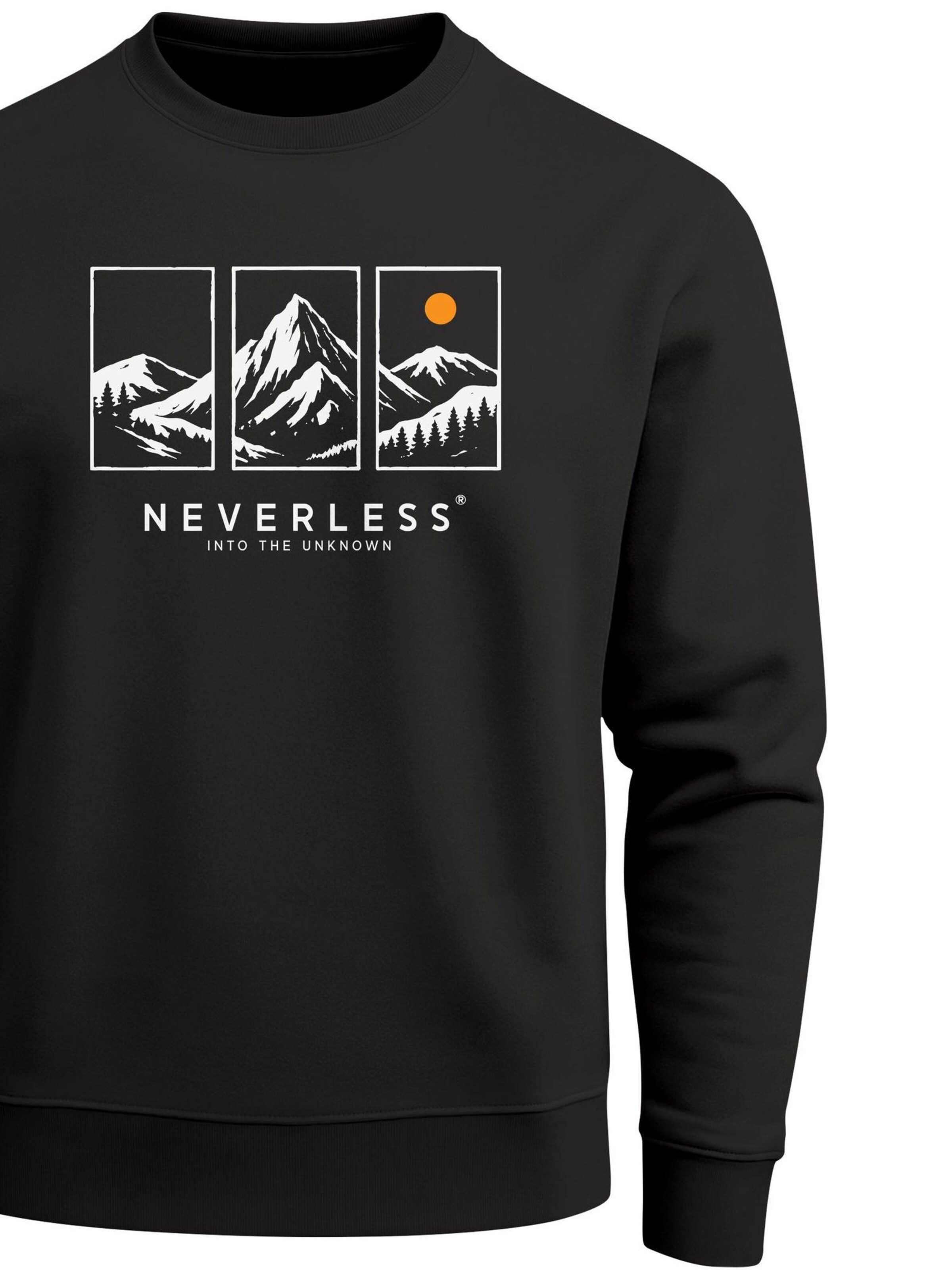Neverless Sweatshirt 'Berg' in Black