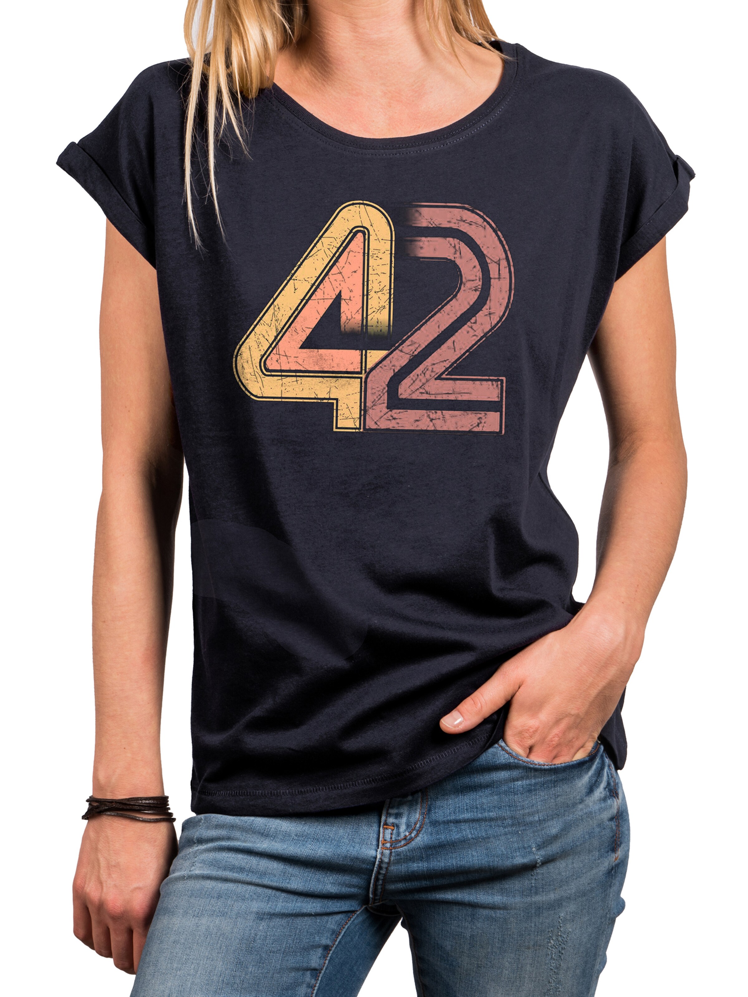 MAKAYA Shirt '42 The Answer' in Blue
