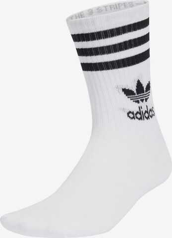 ADIDAS ORIGINALS Socks in White: front