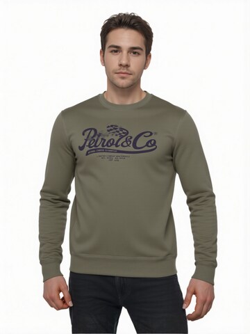 Petrol Industries Sweatshirt i grøn: forside