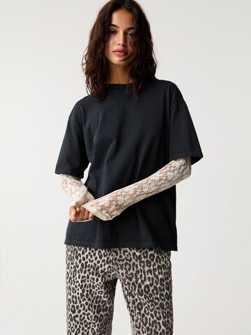 Pull&Bear Shirt in Grau: Vorderseite