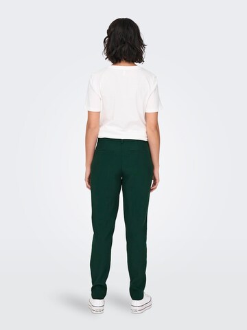 ONLY Regular Trousers with creases 'VERONICA ELLY' in Green